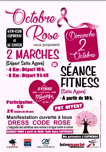 Figeac : 2 Marches pour Octobre rose à Capdenac-Gare