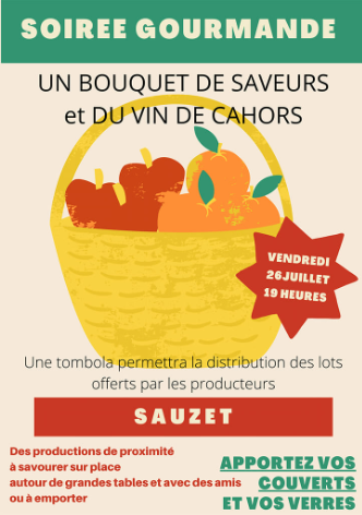 Figeac : Marché Gourmand à Sauzet