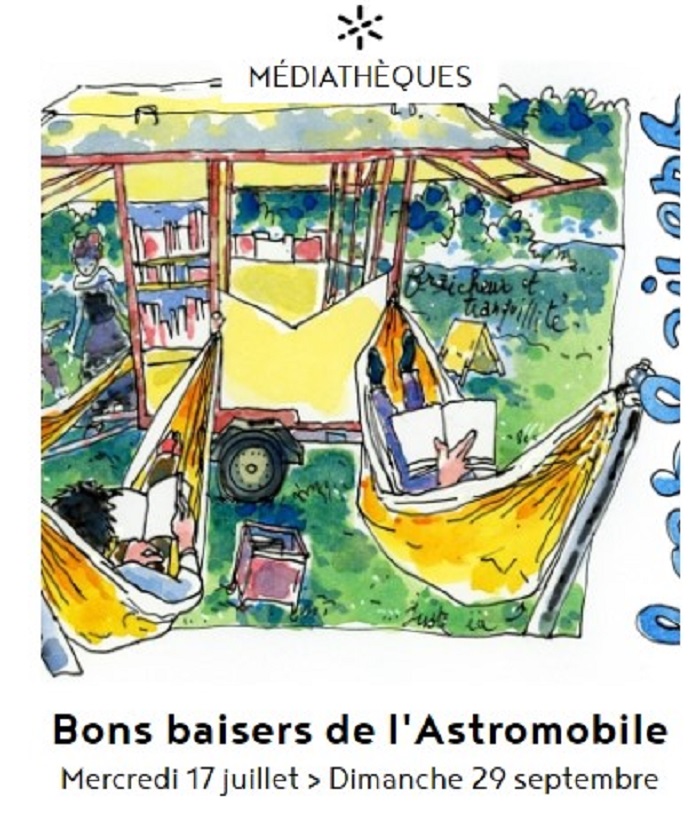 Figeac : Bons baisers de l'Astromobile : Lectures et atelier d'illustration à Monviguier
