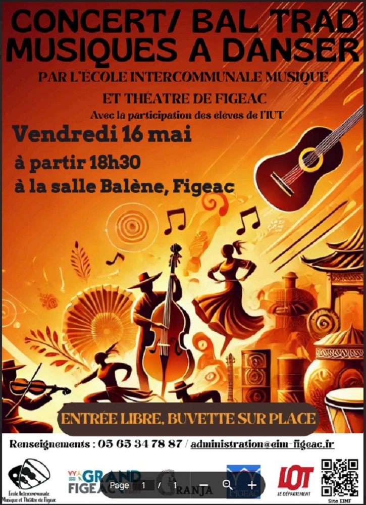 Figeac : Concert Bal Trad à Figeac