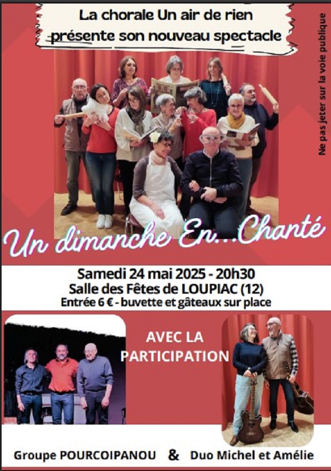 Concert : Un dimanche En...Chanté à Loupiac