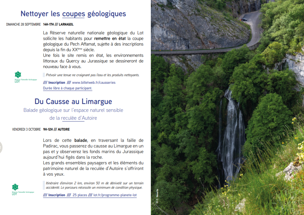 Figeac : Nettoyer les coupes géologiques à Larnagol