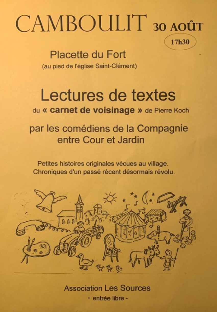 Figeac : Lectures de textes à Camboulit