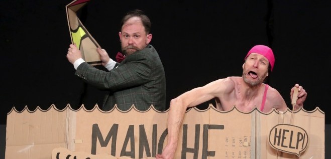 Figeac : Théâtre de l'Usine - Les gros patinent bien Pierre Guillois  - Olivier Martin-Salvan