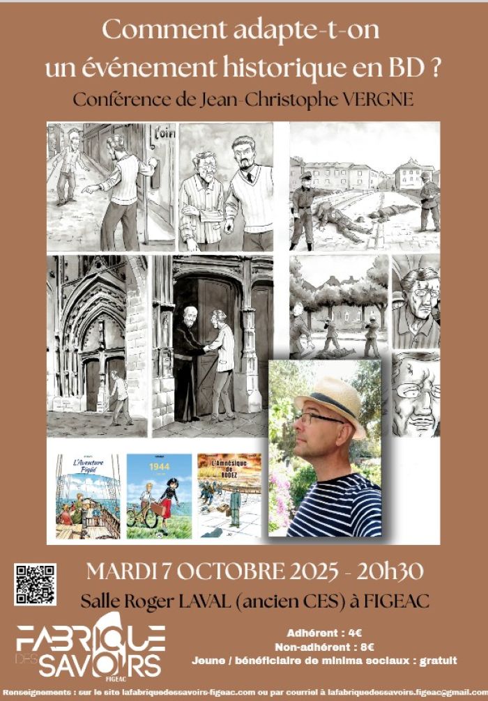Conférence à Figeac : Comment adapte-t-on un événement historique en BD ?