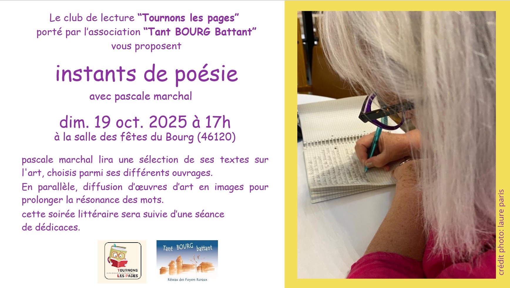 Figeac : Soirée Instants de poésie à le Bourg