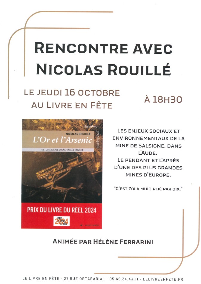 Figeac : Rencontre dédicace avec Nicolas rouillé au Livre en Fête à Figeac