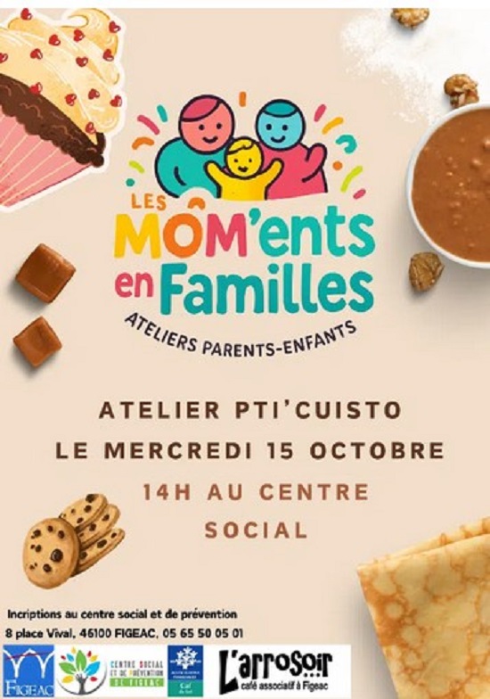 Atelier Cuisine, Centre sociale de Figeac :  les Pti Cuisto