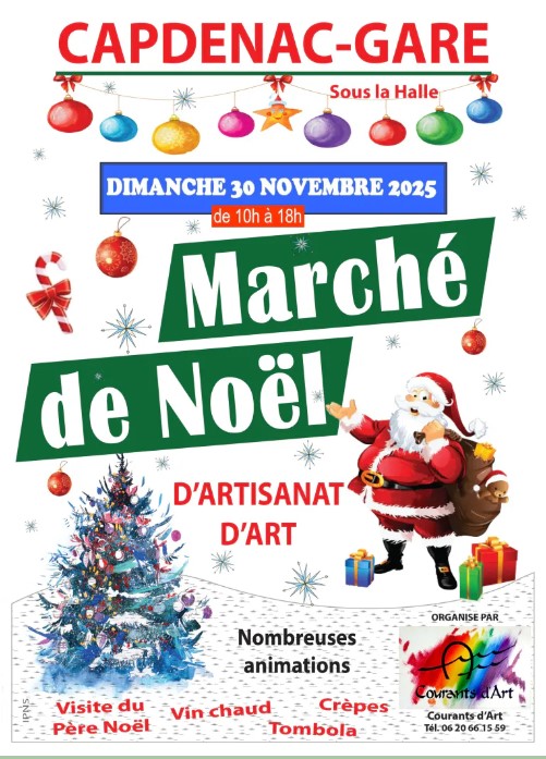 Marché de Noël d’artisanat d’art à Capdenac-Gare