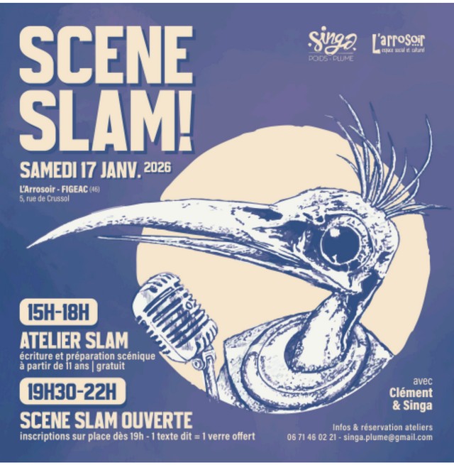 Figeac : Scène ouverte et atelier Slam à Figeac !