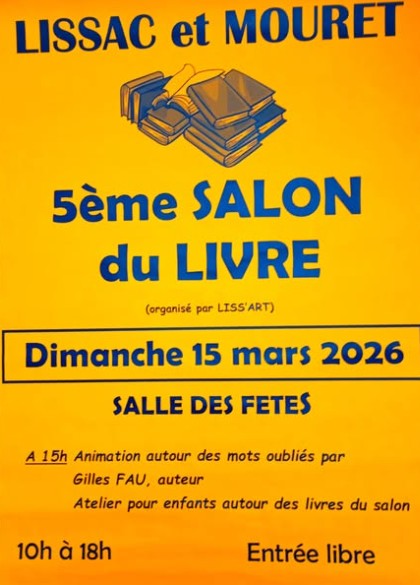 Salon du livre à Lissac et Mouret