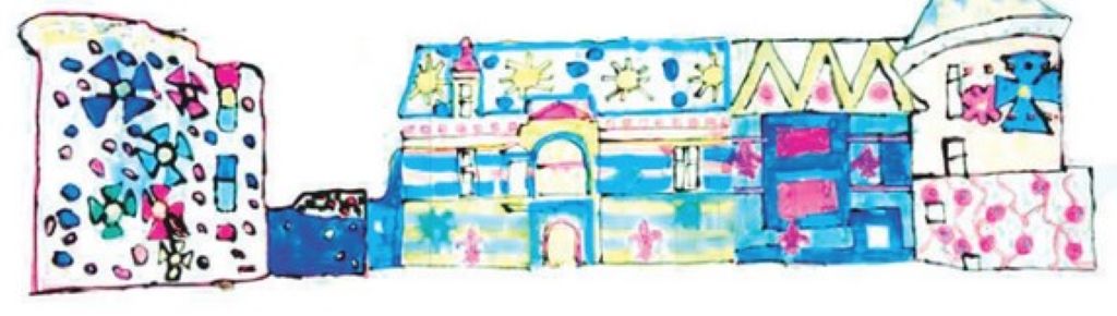 Figeac : Atelier pleins fards sur la façade au château d'Assier