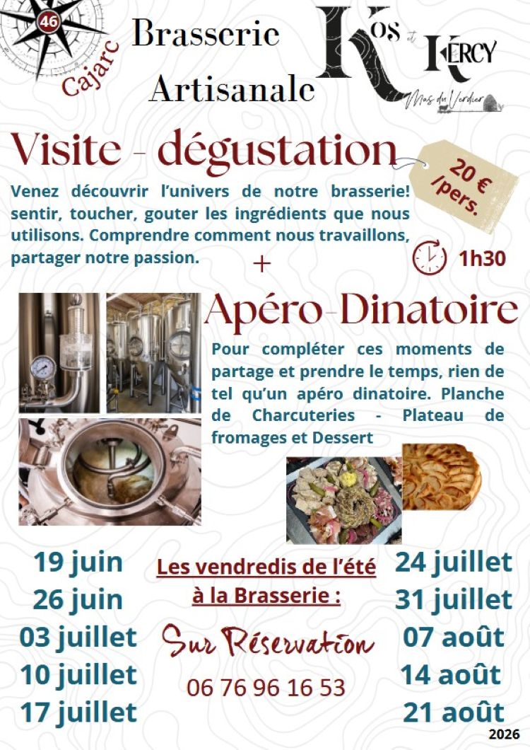Figeac : Visites d'été à la Brasserie Kos