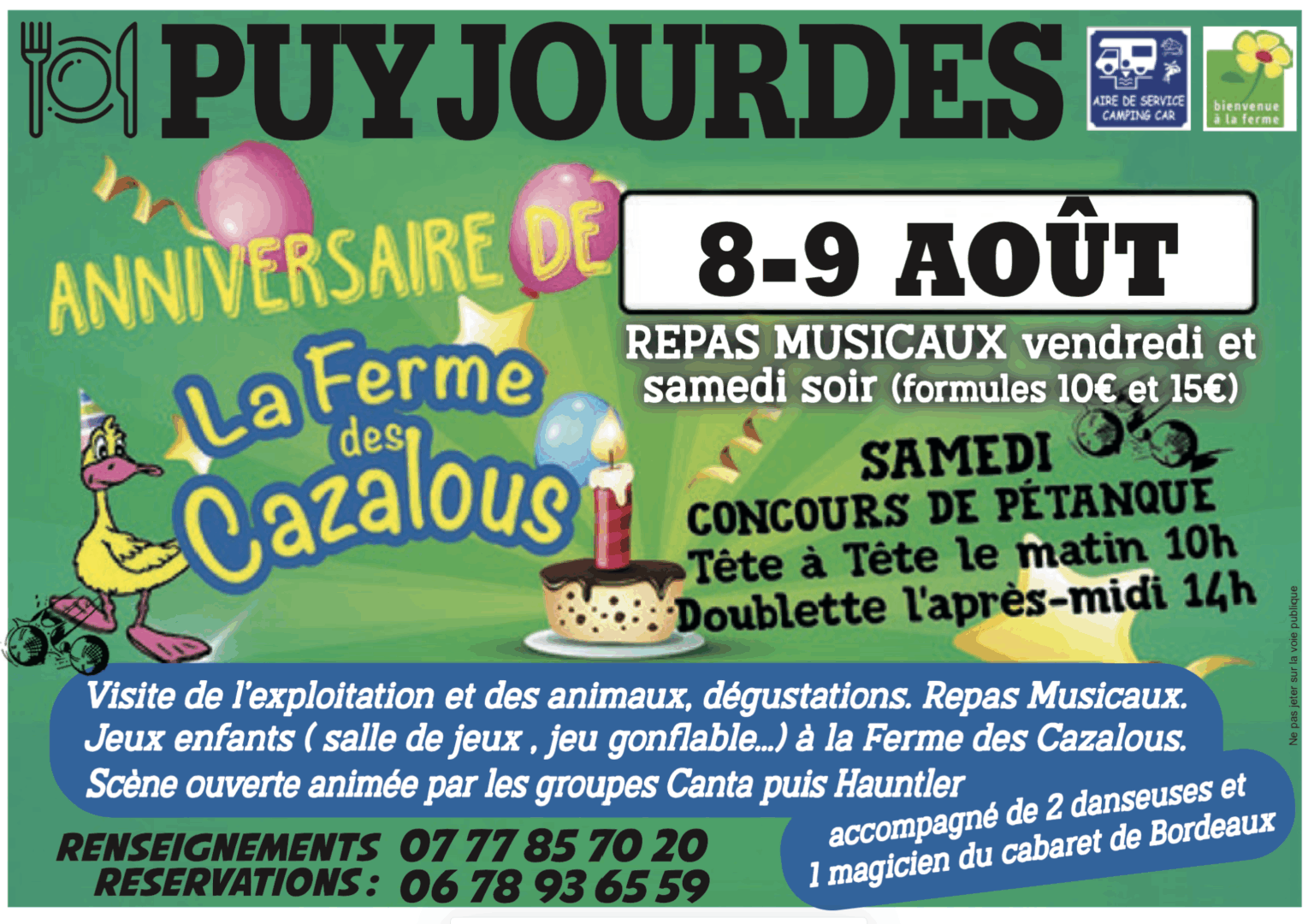 Figeac : Anniversaire de la Ferme des Cazalous à Puyjourdes