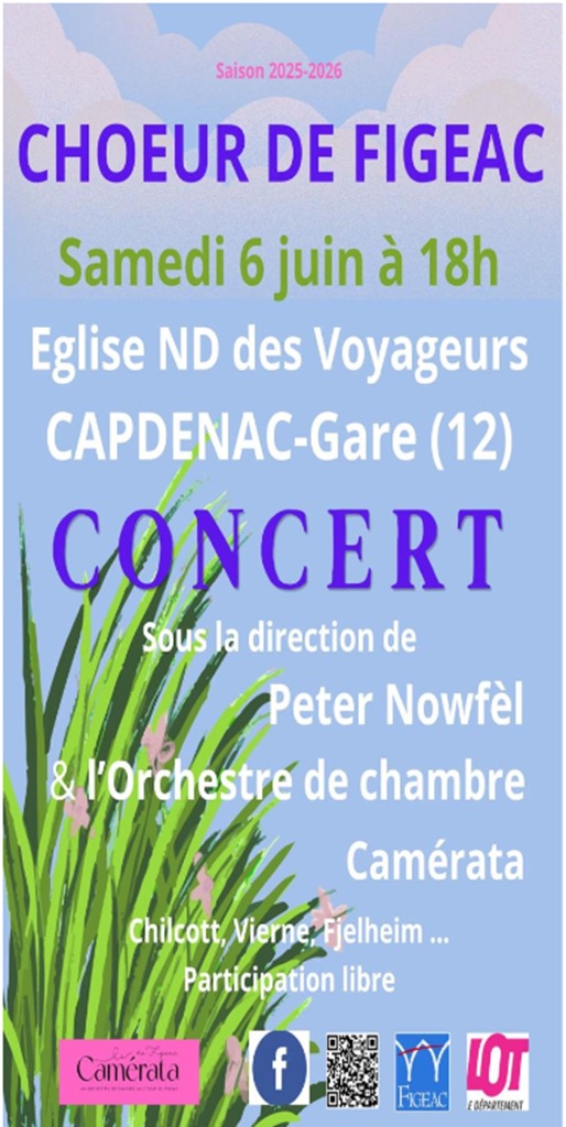 Figeac : Concert du Chœur de Figeac et de l’orchestre de chambre Camérata