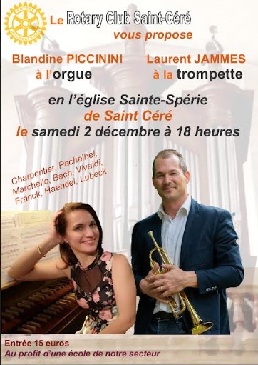 Figeac : Concert  Orgue et Trompette.