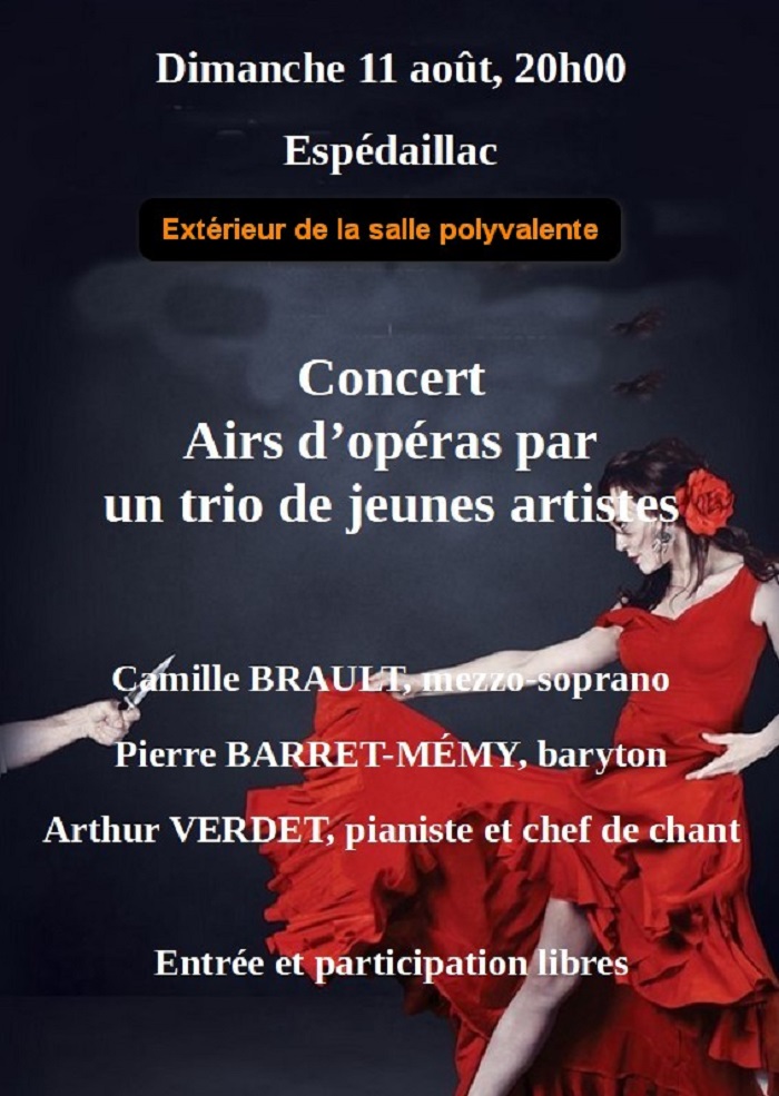 Figeac : Concert à Espédaillac : Airs d'opéras