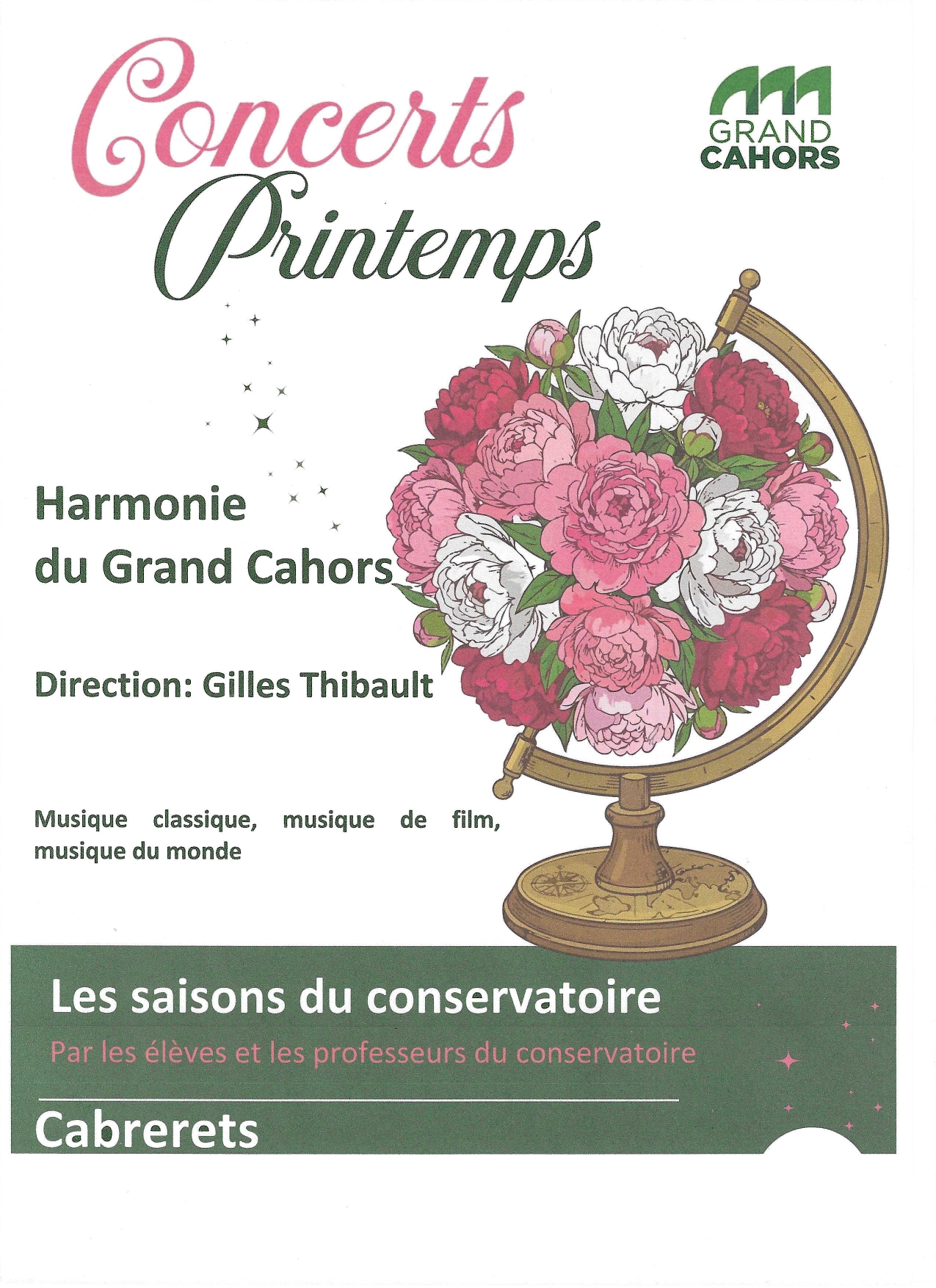 Figeac : Concert à Cabrerets : Harmonie du Grand Cahors