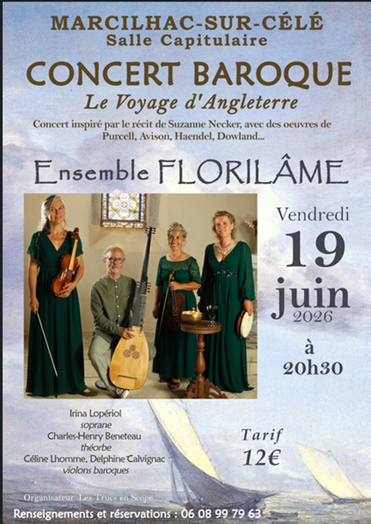 Figeac : CONCERT BAROQUE avec l' Ensemble FLORILÂME