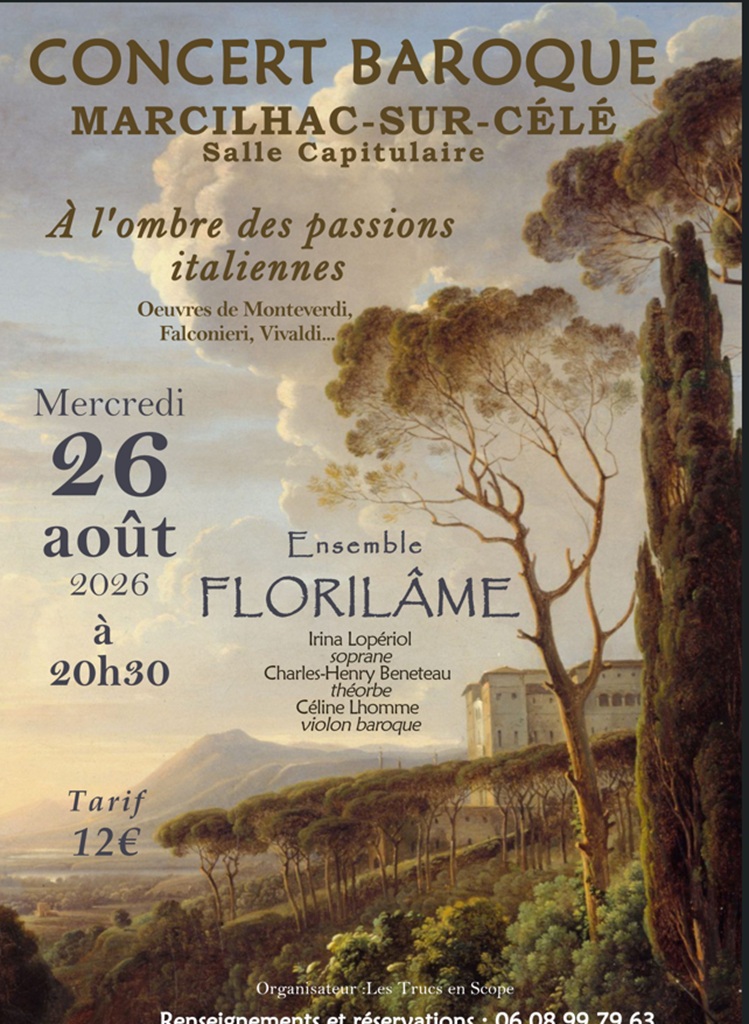 Figeac : CONCERT BAROQUE avec l' Ensemble FLORILÂME