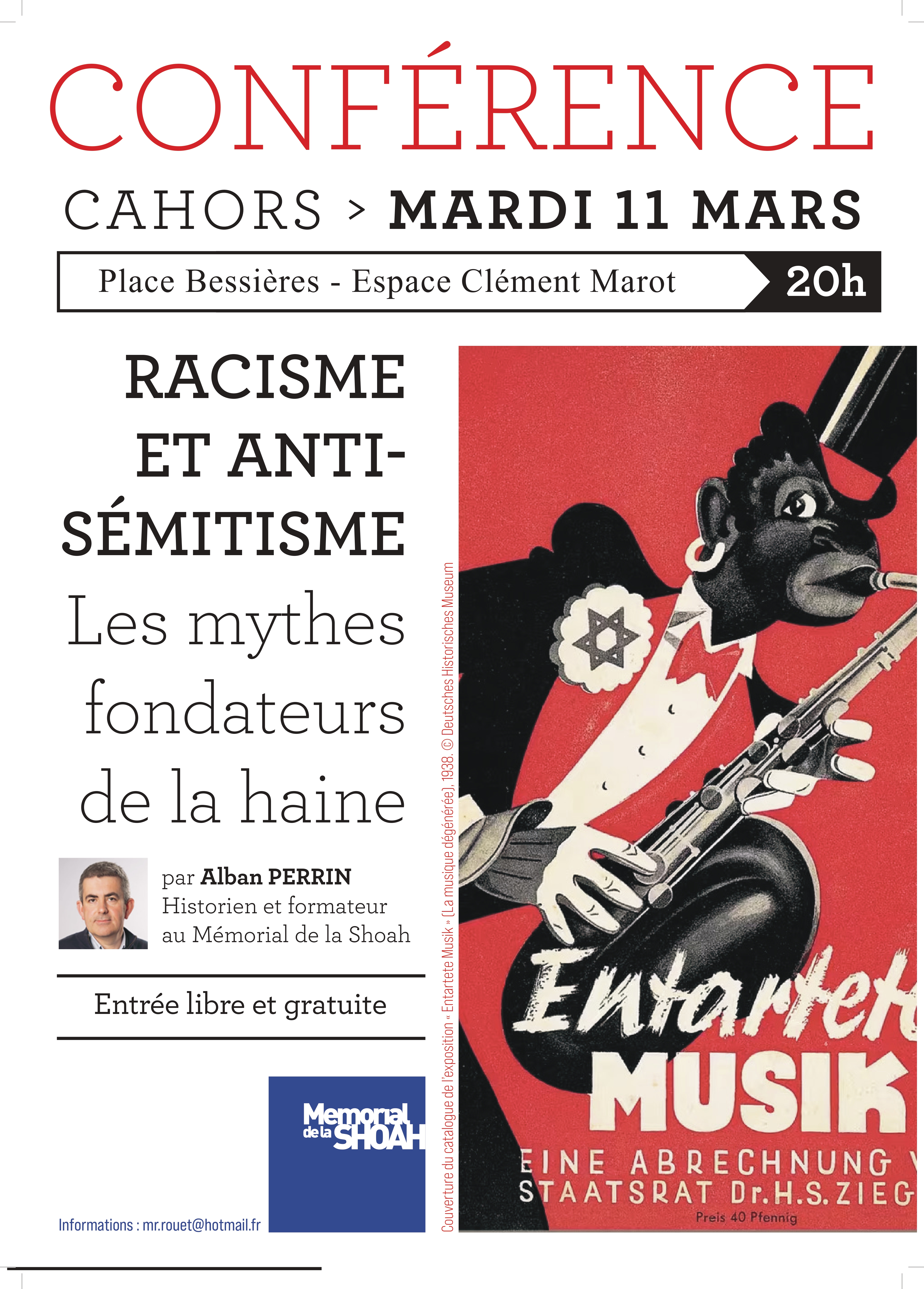 Conférence sur le racisme et l'antisémitisme - Les mythes fondateurs de la haine