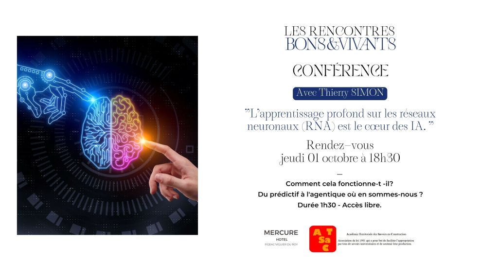 Figeac : Les rencontres Bons & Vivants à Figeac : conférence sur l’intelligence artificielle