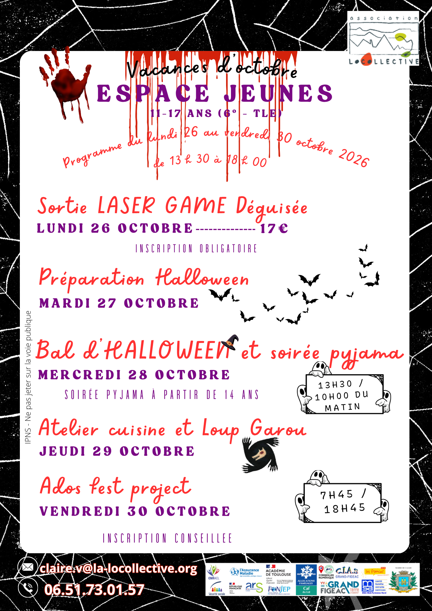 Figeac : Vacances d'octobre à l'Espace jeunes à Cajarc