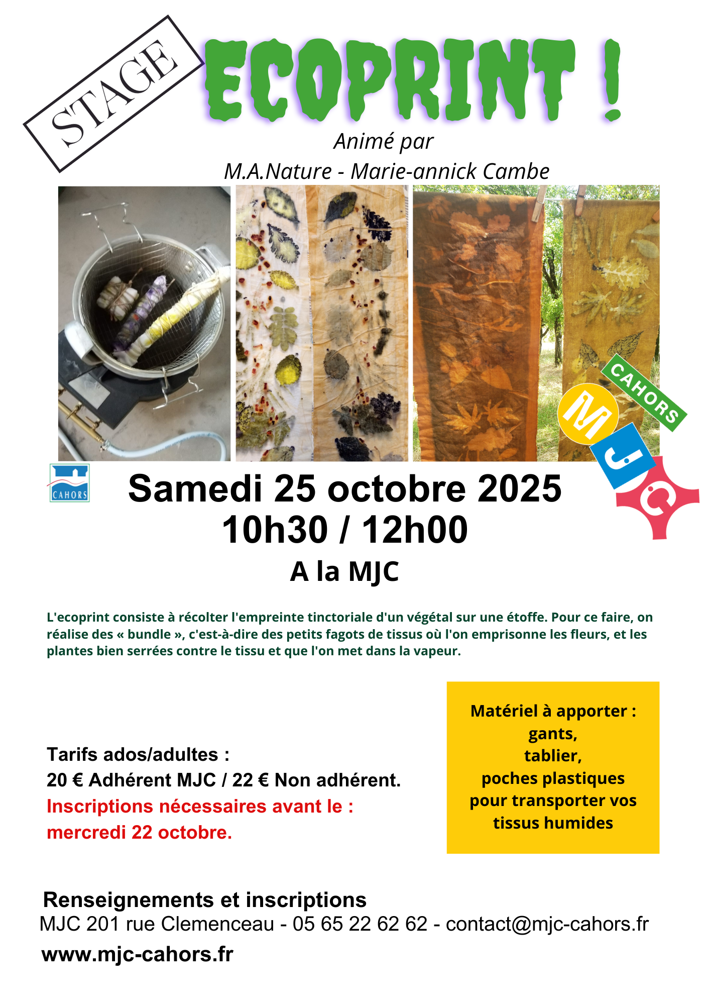 Figeac : Ecoprint - MJC Cahors