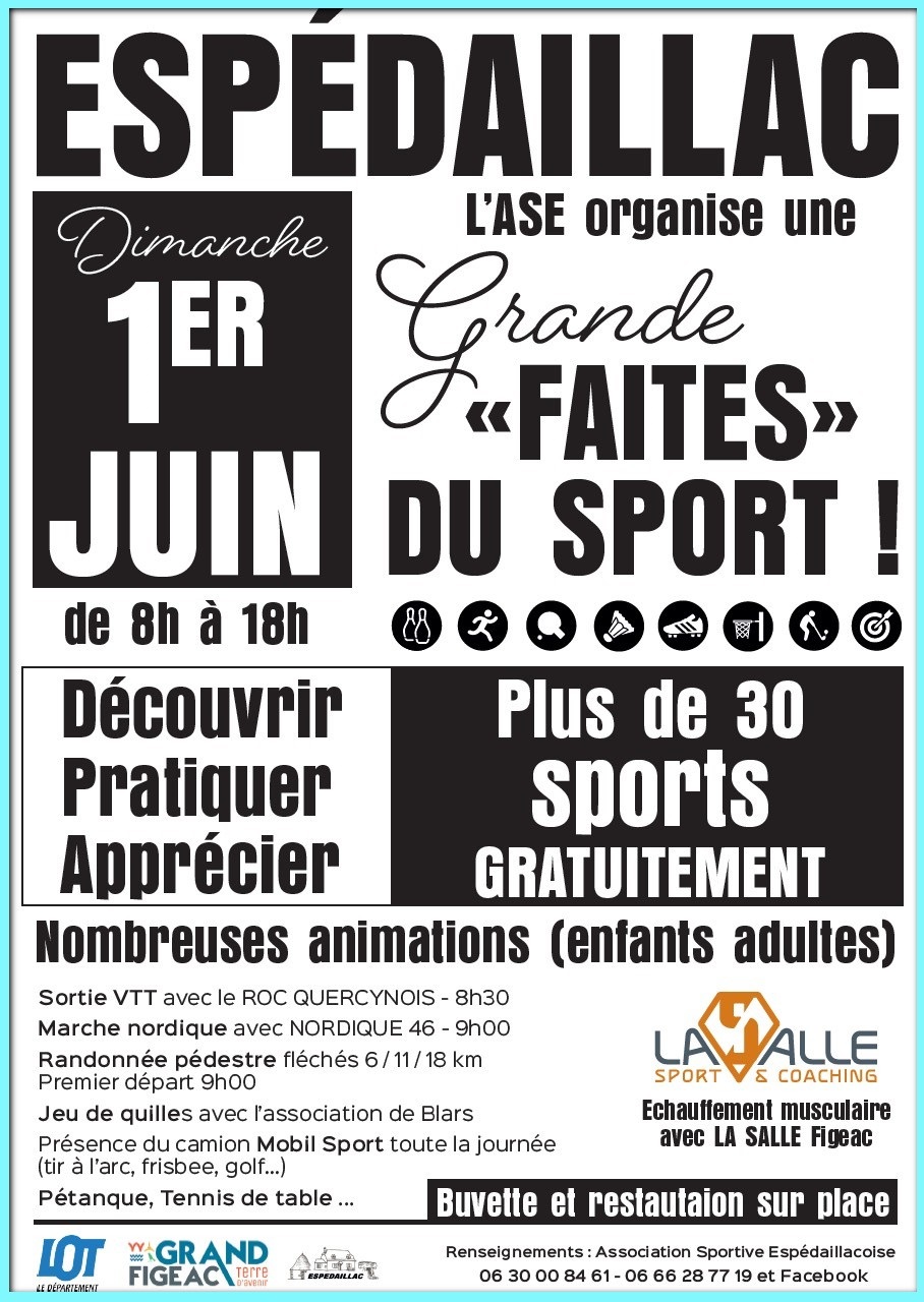 Figeac : Grande « Faites » Du sport à Espédaillac