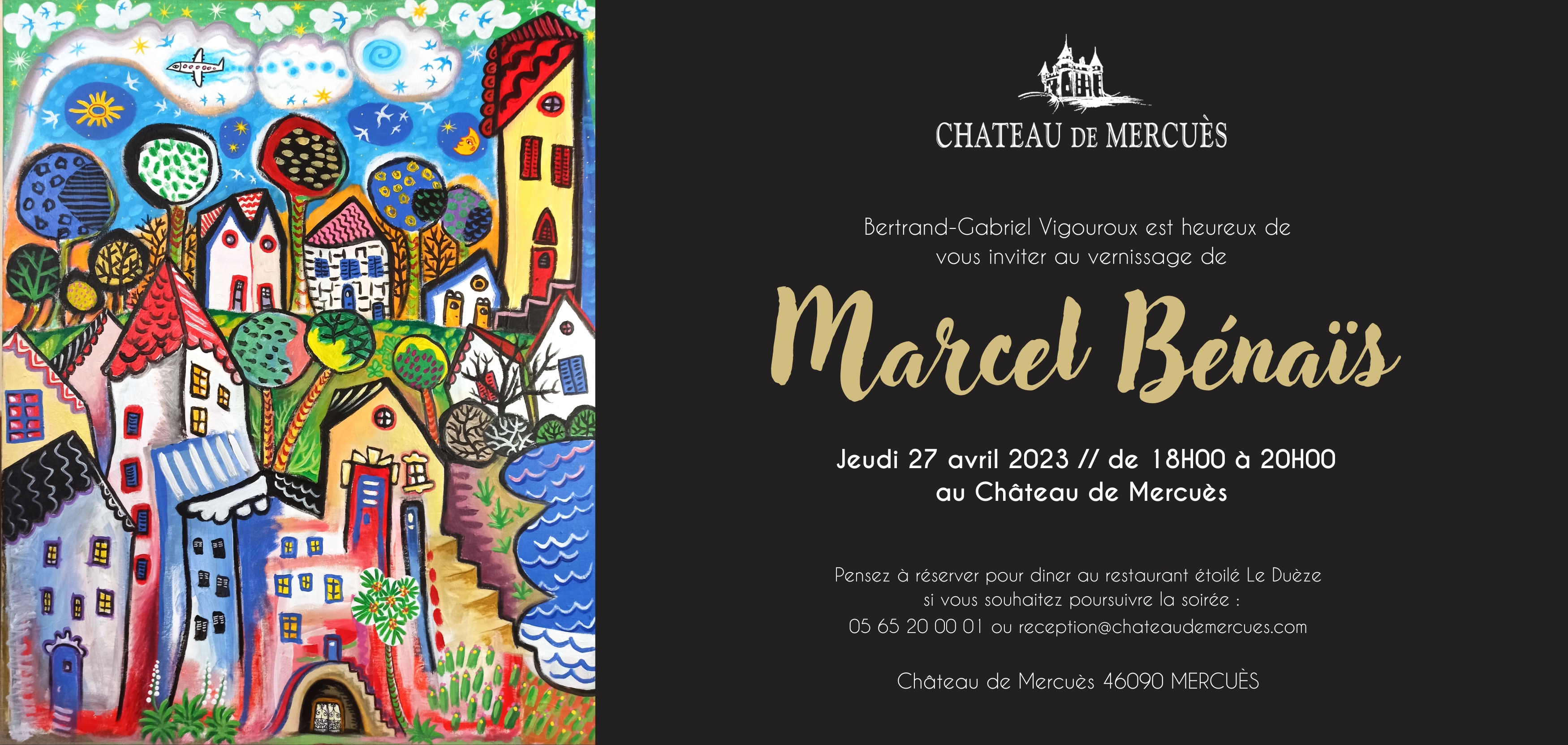 Figeac : Exposition de Marcel Bénaïs au Château de Mercuès