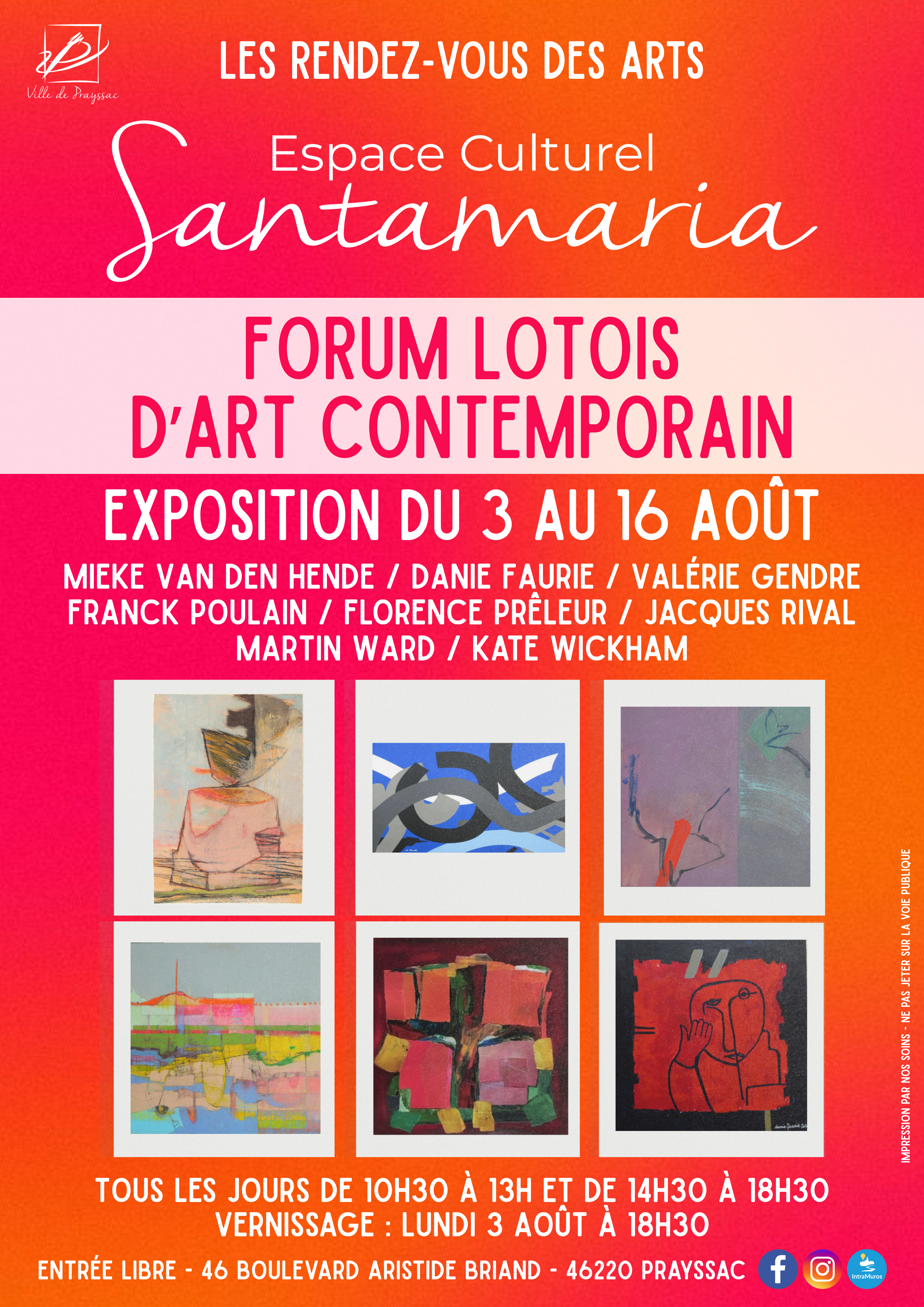 Figeac : Forum Lotois d'art contemporain à l'espace culturel Santamaria