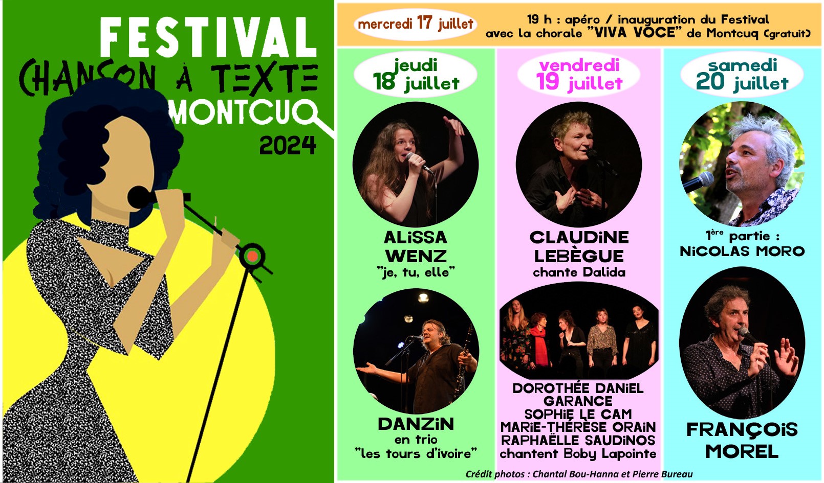 Figeac : Festival de la Chanson à Texte de Montcuq : Soirée d'ouverture