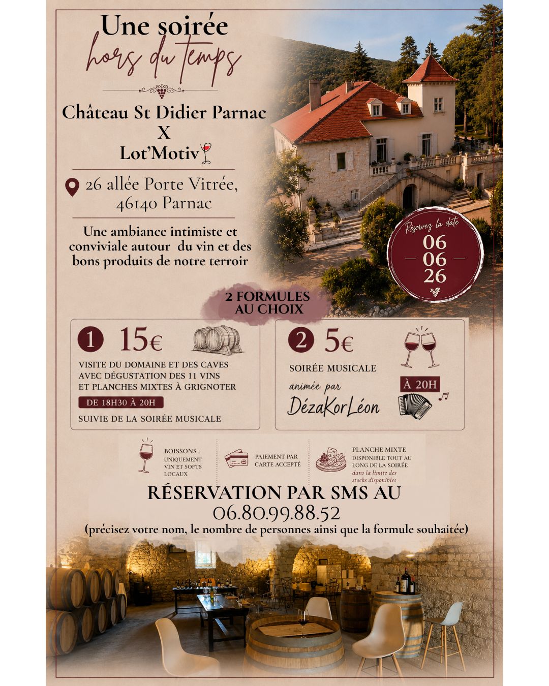 Figeac : Une soirée hors du temps au château Saint-Didier