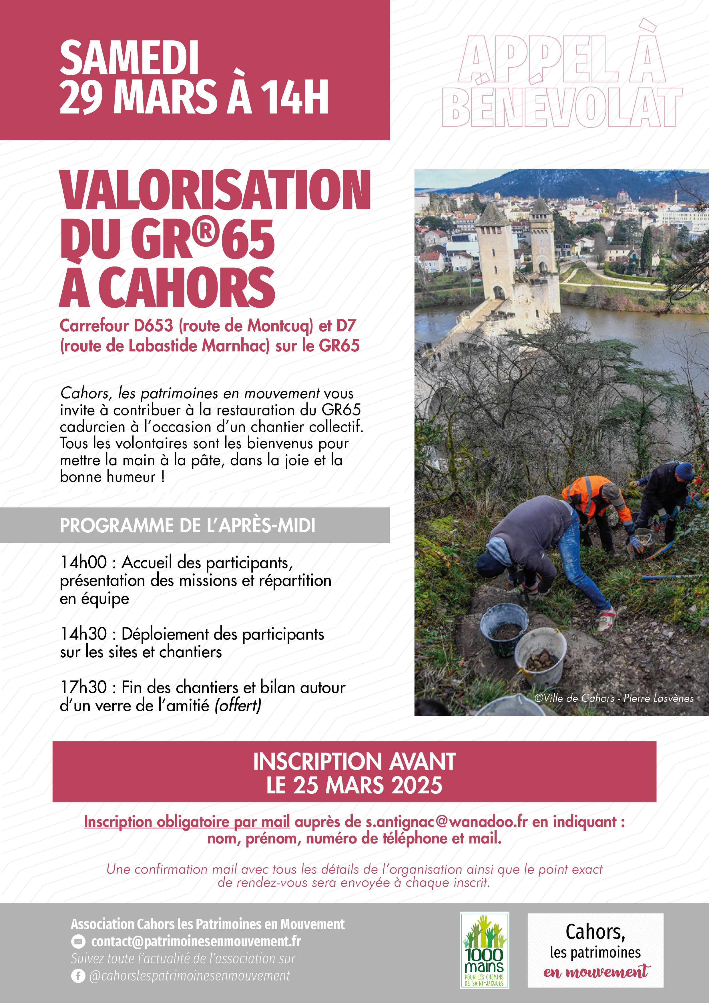 Figeac : Valorisation du GR65 à Cahors