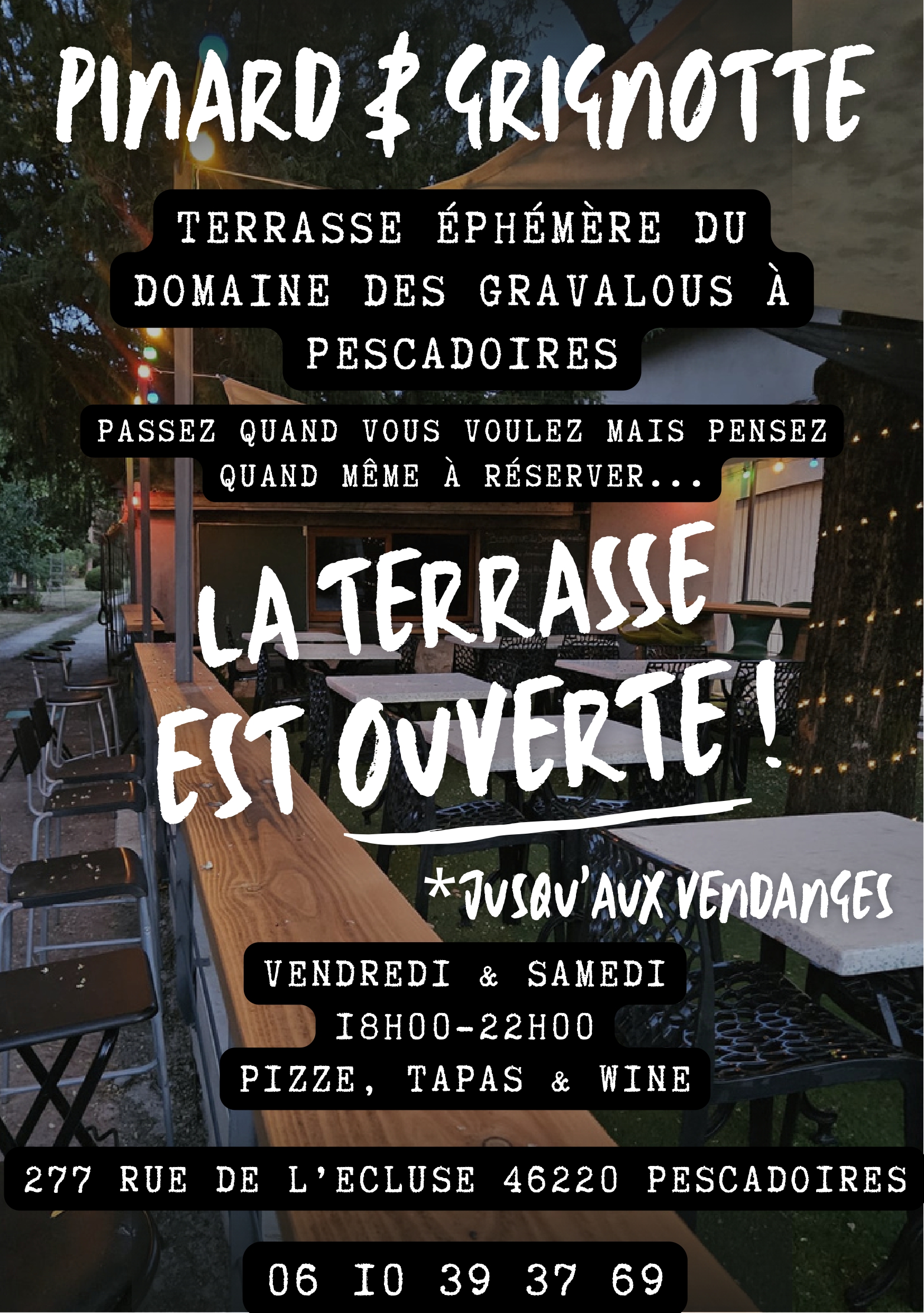 Figeac : Pinard & grignotte au domaine des Gravalous