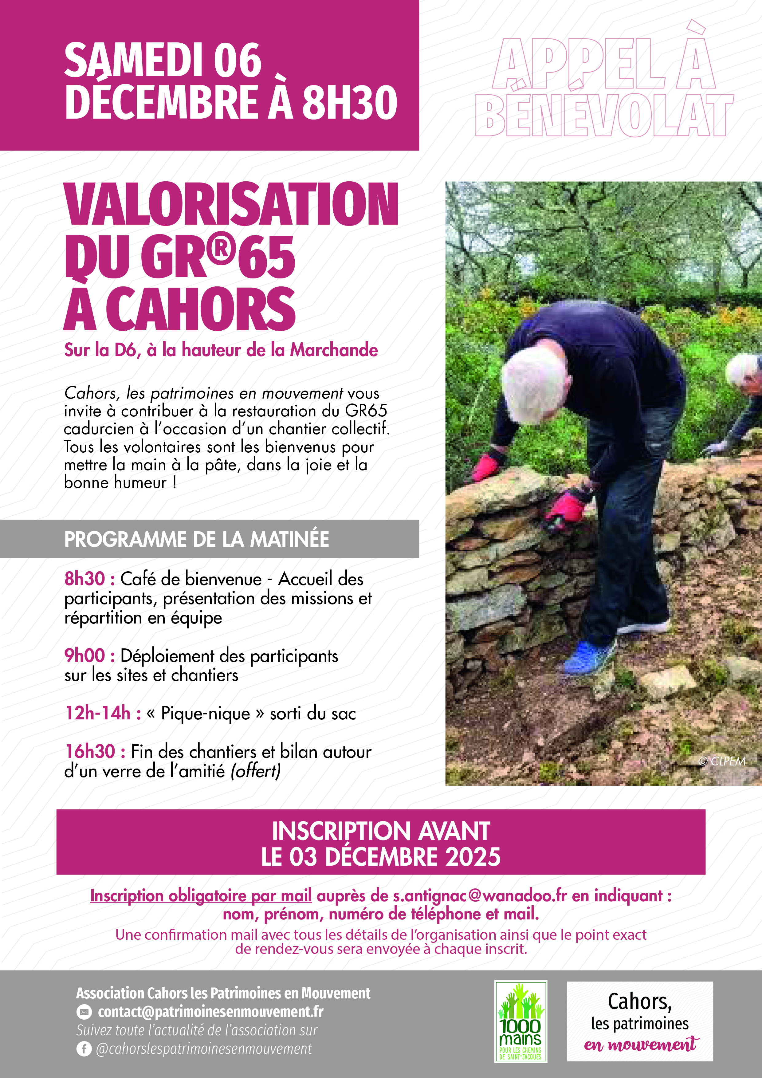 Figeac : Valorisation du Chemin de Saint-Jacques (GR36) à Cahors