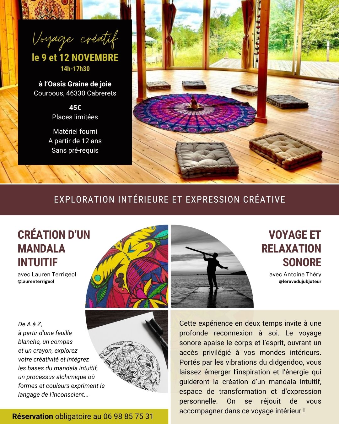 Voyage sonore et mandala intuitif