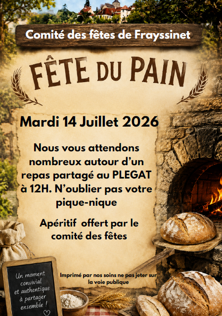 Figeac : Fête du Pain à Frayssinet