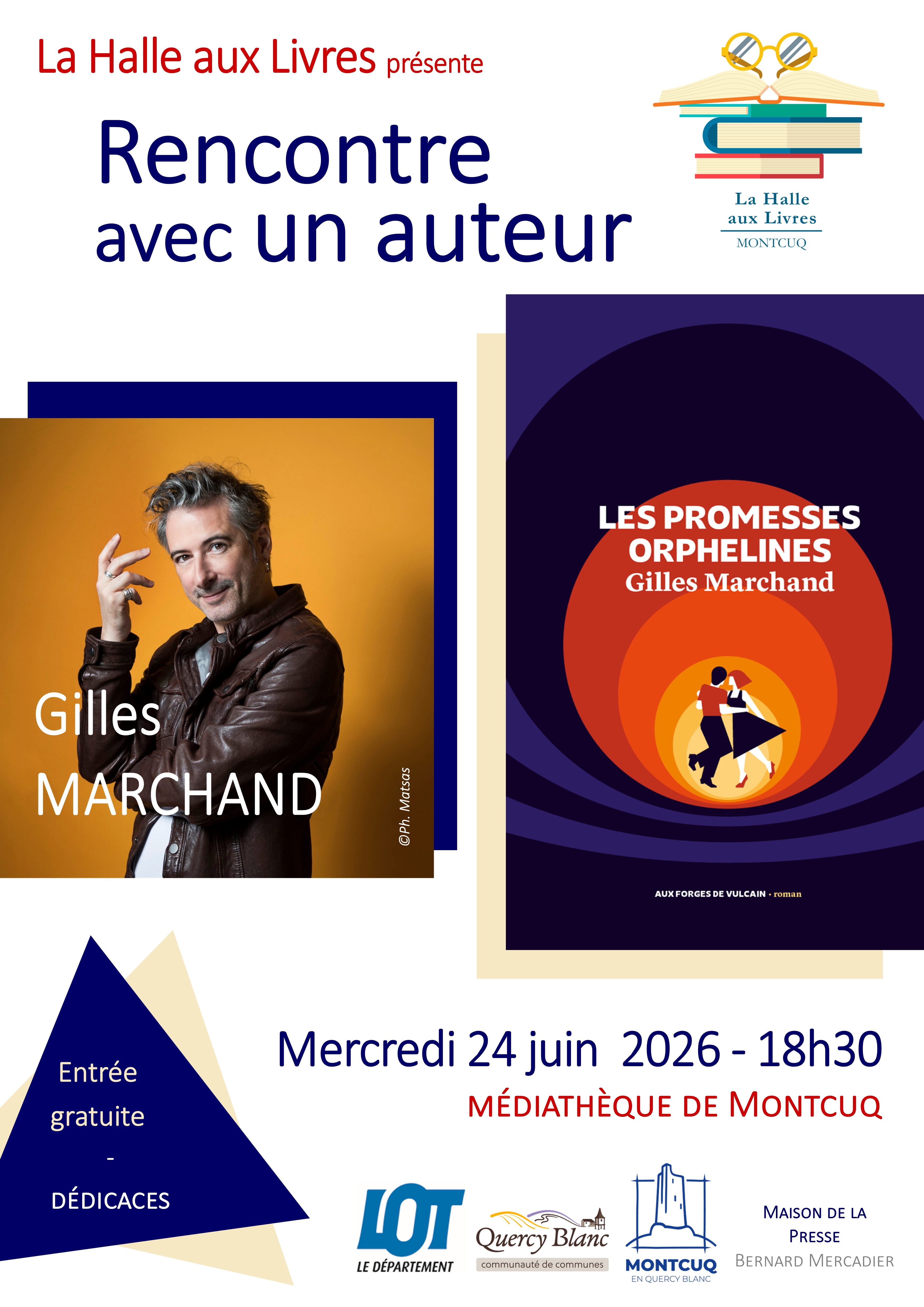 Figeac : Rencontre avec un auteur : Gilles Marchand