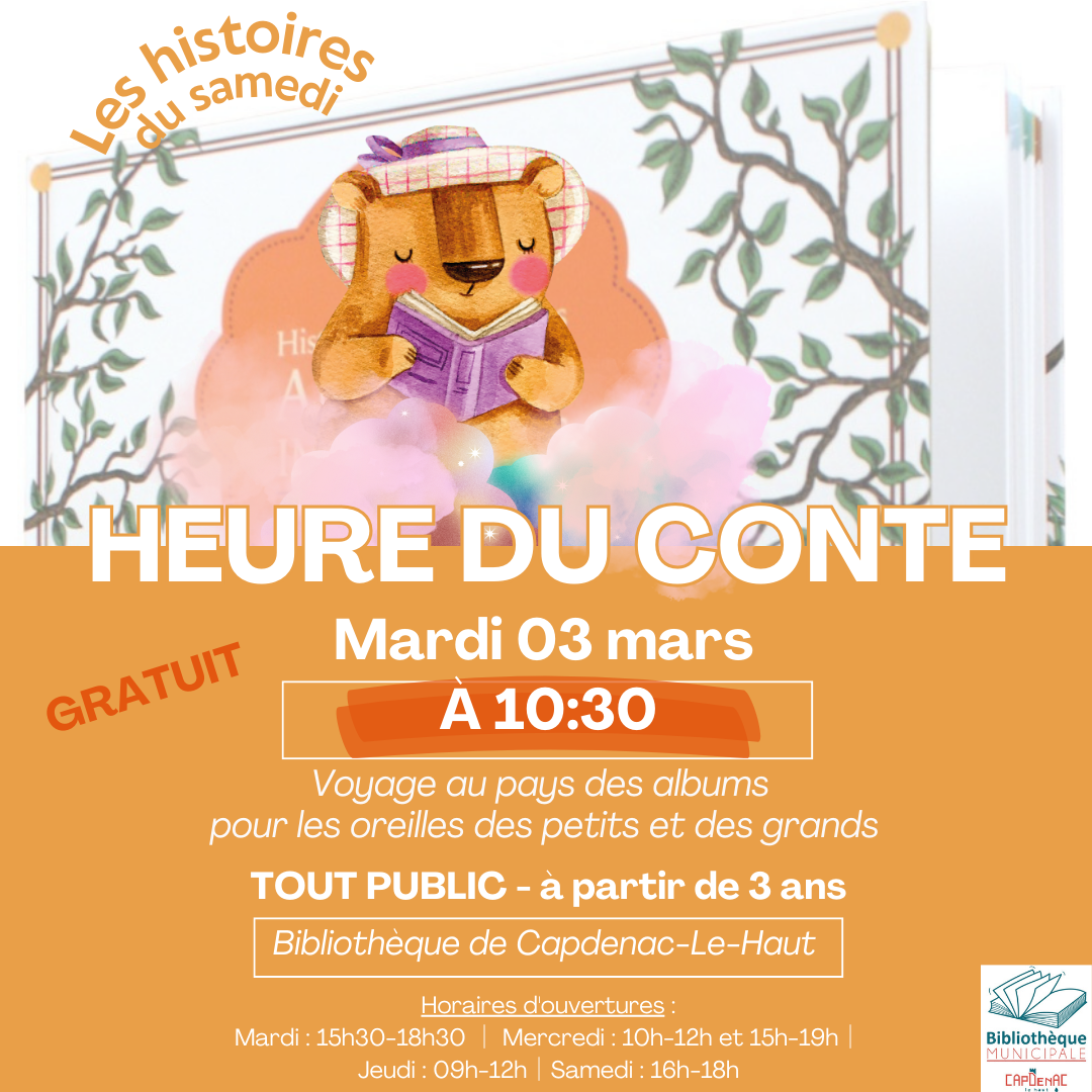 Figeac : L'heure du conte à la bibliothèque de Capdenac-le-Haut