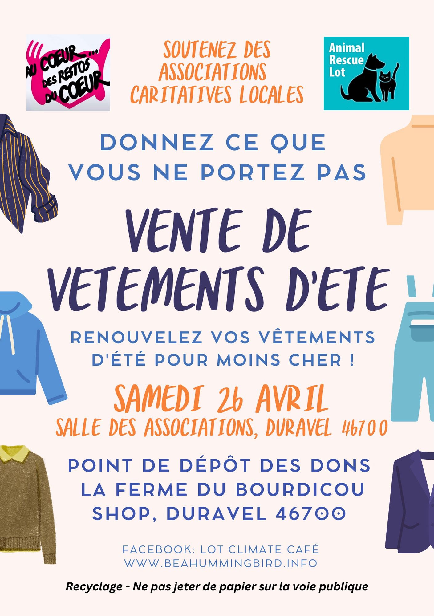 Figeac : Vente de vêtements d'été