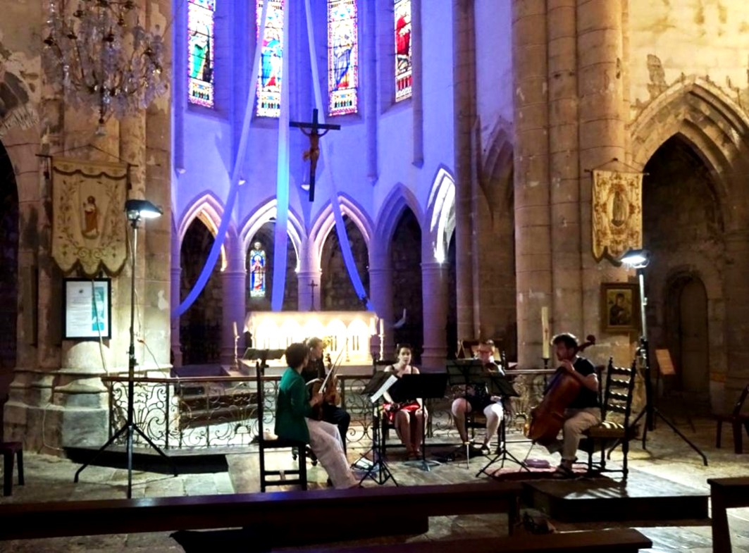 Figeac : Concert : Festival « Quatuor en vallée du Célé » Temple Ensemble