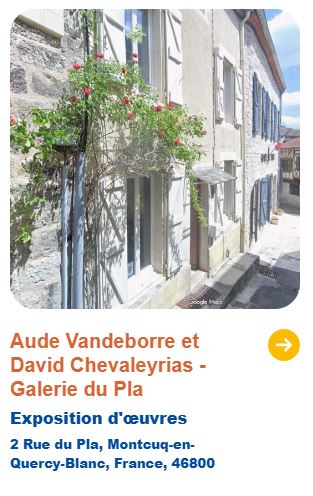 Figeac : Journées Nationales des Artistes : Aude Vandeborre et  David Chevaleyrias