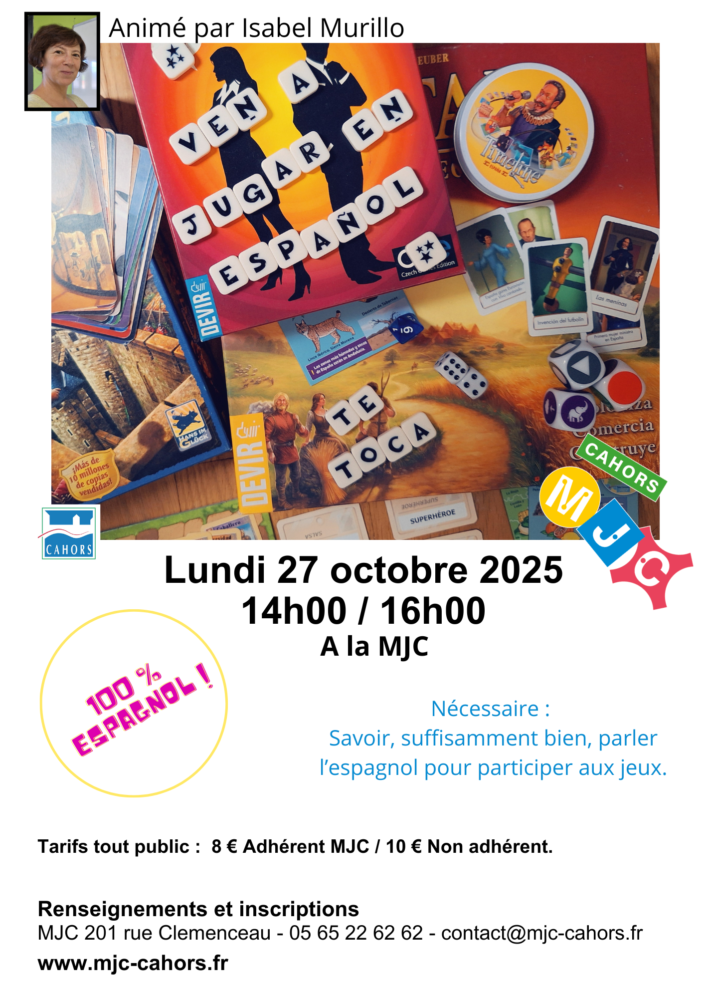 Figeac : Ven a jugar en espanol - MJC Cahors