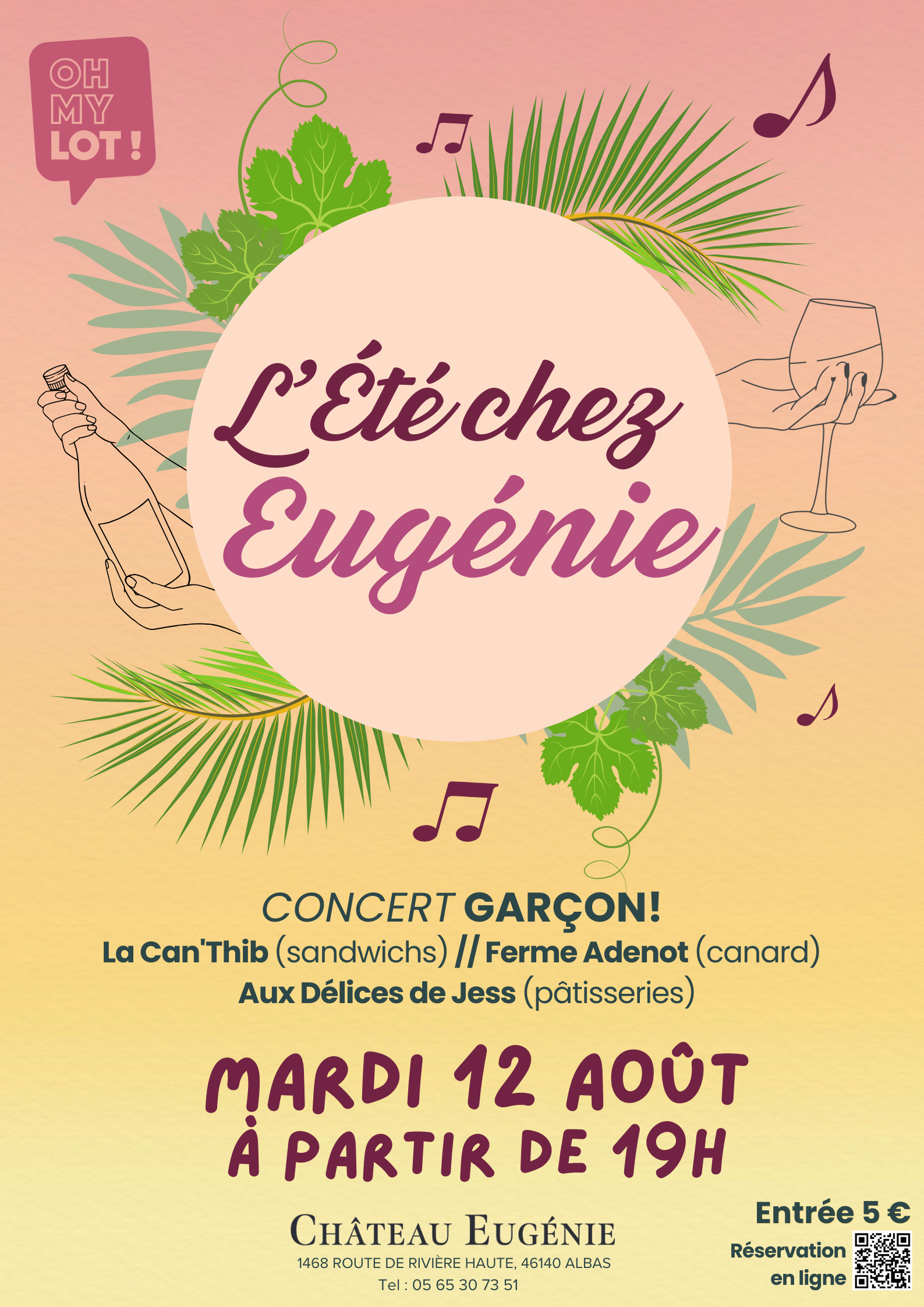 Figeac : Soirée chez Eugénie avec Garçon