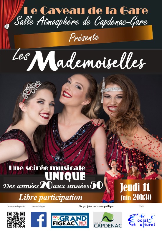 Figeac : Concert Les Mademoiselles à Capdenac-Gare