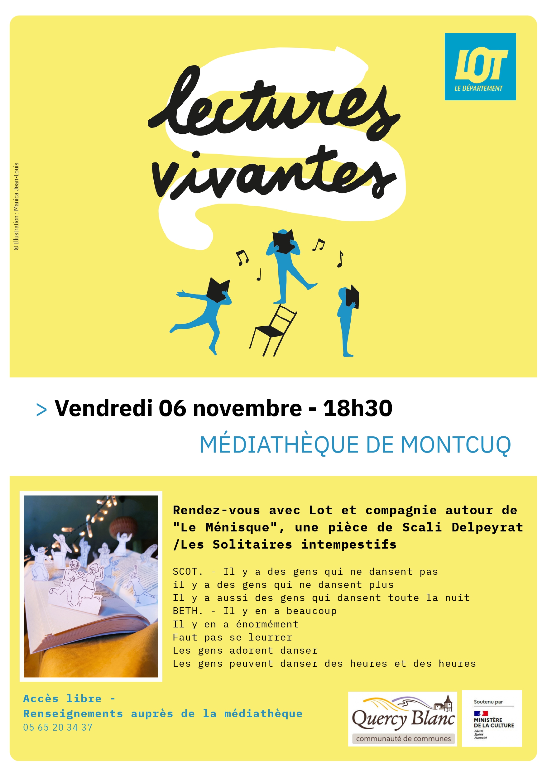 Figeac : Lectures vivantes à Montcuq-en-Quercy-Blanc