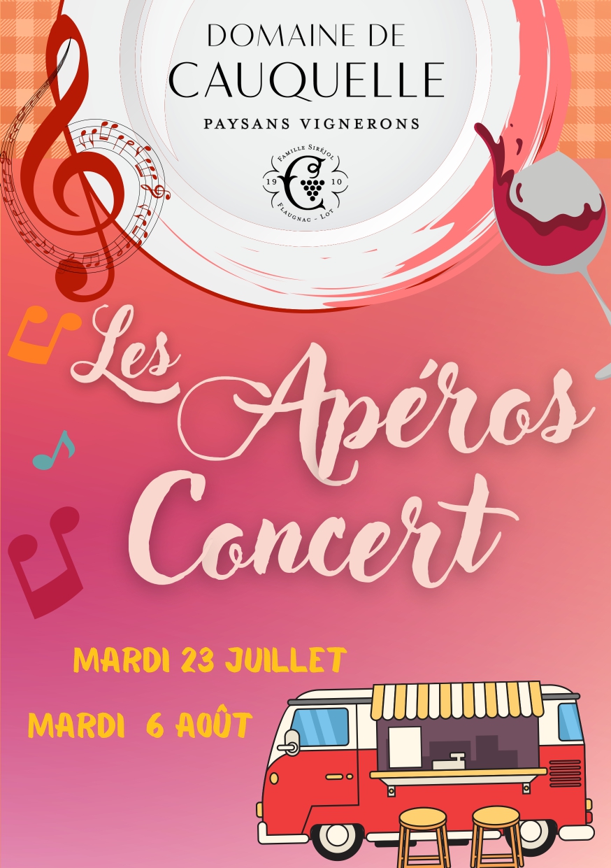 Figeac : Apéro-Concert au Domaine de Cauquelle