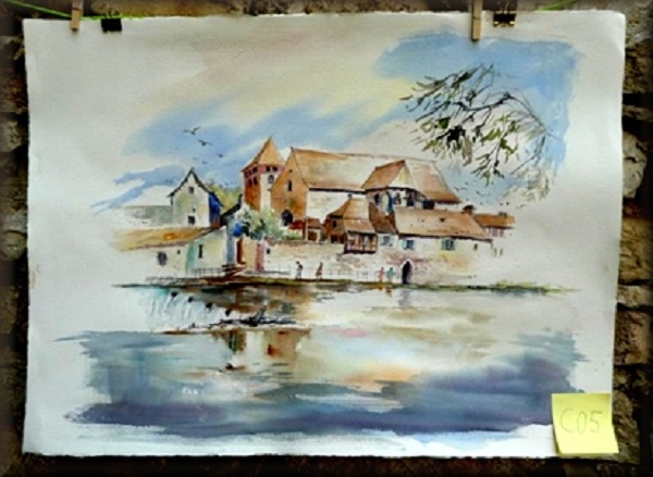 Figeac : Concours de peinture et de dessin : Le patrimoine de Marcilhac-sur-Célé