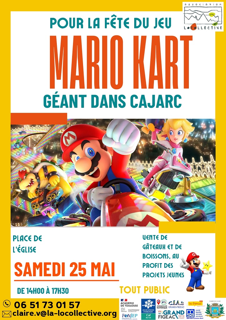 Figeac : Mario Kart géant dans Cajarc !